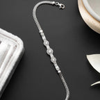 DIAMANT BLOOM ARMBAND aus 925 Silber - Eleganter Armband - AURIME