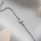 QUADRATISCHES STEINARMBAND | 925 SILBER