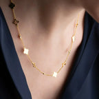 CLOVER GLÜCK HALSKETTE aus 925 Silber - Eleganter Halskette - AURIME