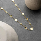 CLOVER GLÜCK HALSKETTE aus 925 Silber - Eleganter Halskette - AURIME