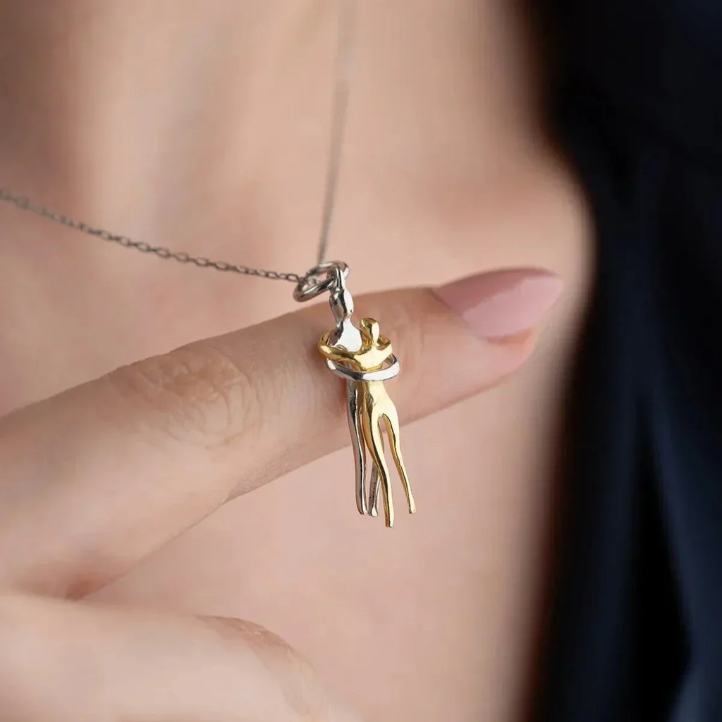 HUG LIEBE HALSKETTE aus 925 Silber - Eleganter Halskette - AURIME