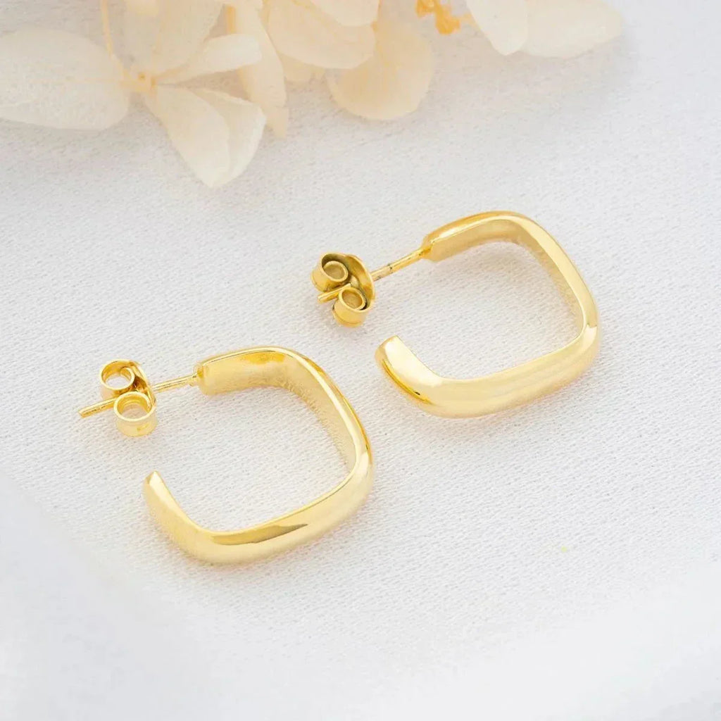 RING STUDD OHRRINGE aus 925 Silber - Eleganter Ohrringe - AURIME