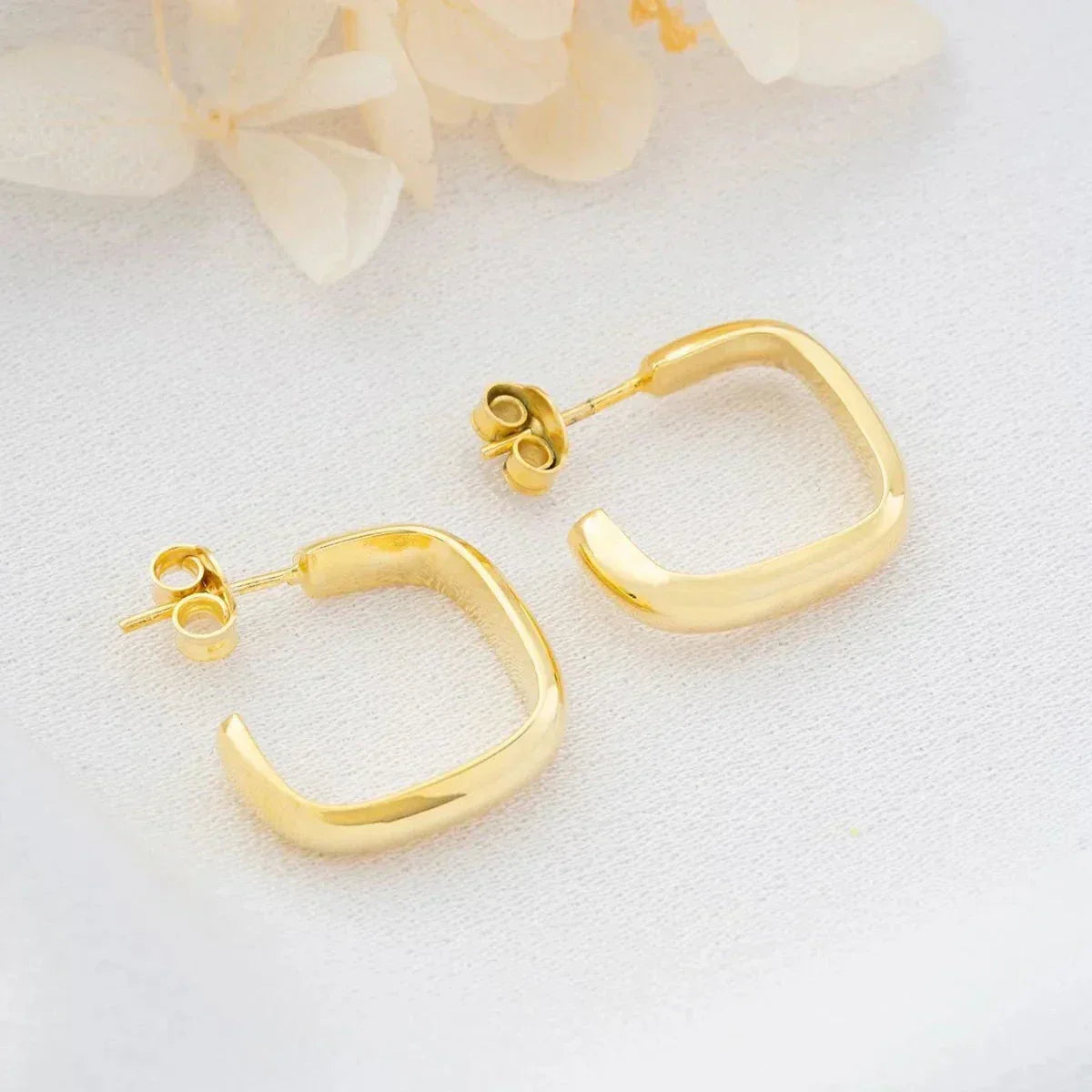 RING STUDD OHRRINGE aus 925 Silber - Eleganter Ohrringe - AURIME