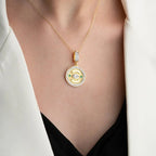 RUBY MOON HALSKETTE aus 925 Silber - Eleganter Halskette - AURIME
