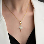 POLARSTERN HALSKETTE aus 925 Silber - Eleganter Halskette - AURIME