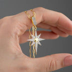 POLARSTERN HALSKETTE aus 925 Silber - Eleganter Halskette - AURIME