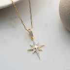 POLARSTERN HALSKETTE aus 925 Silber - Eleganter Halskette - AURIME