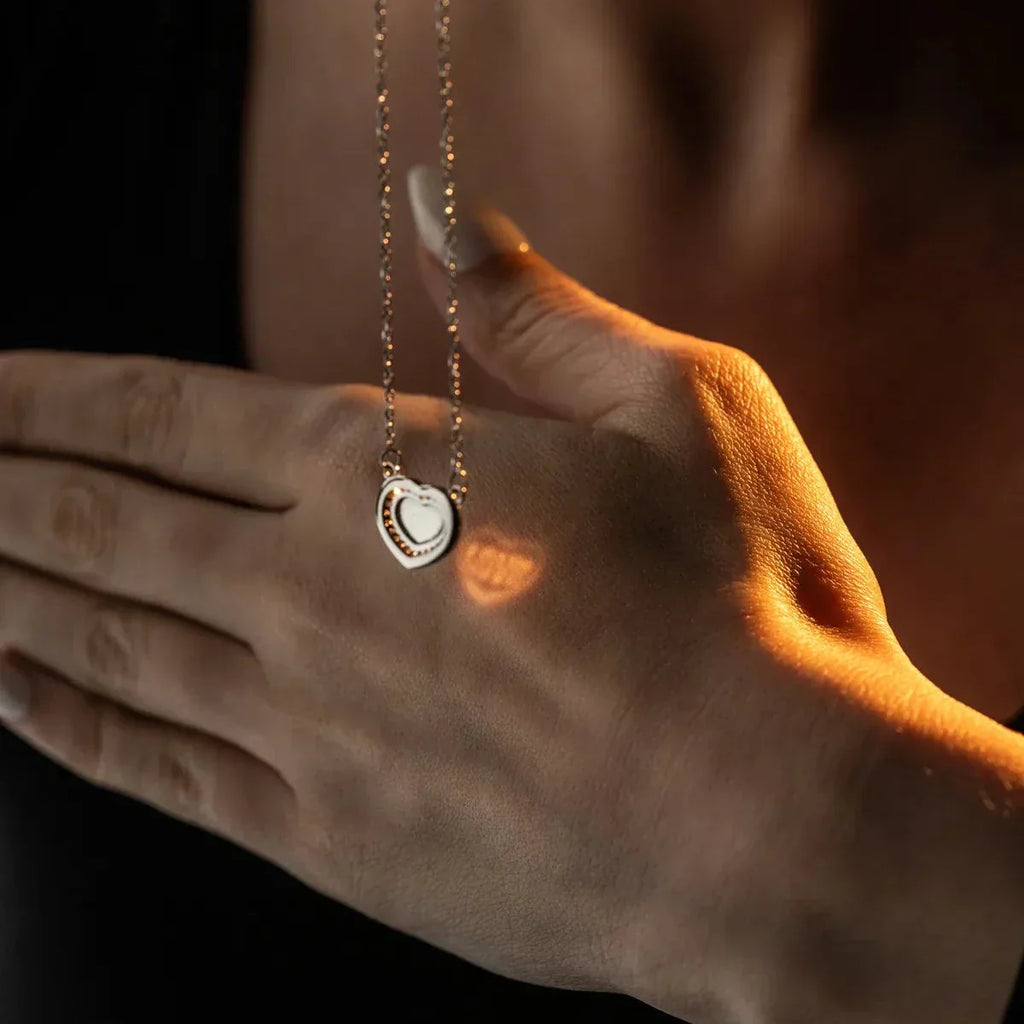 REFLEKTIERTE LIEBESKETTE | 925 SILBER