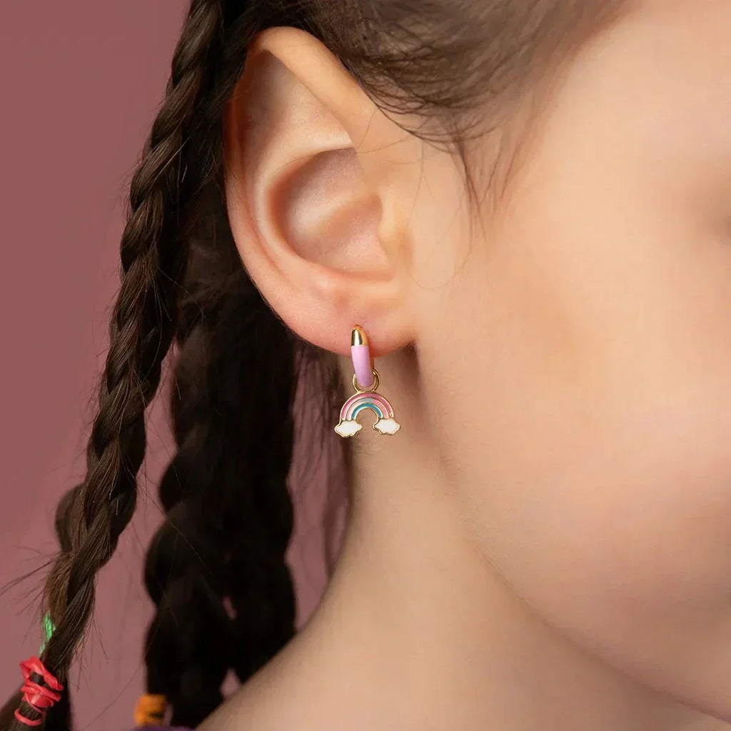 KINDER REGENBOGEN OHRRINGE aus 925 Silber - Eleganter Ohrringe - AURIME