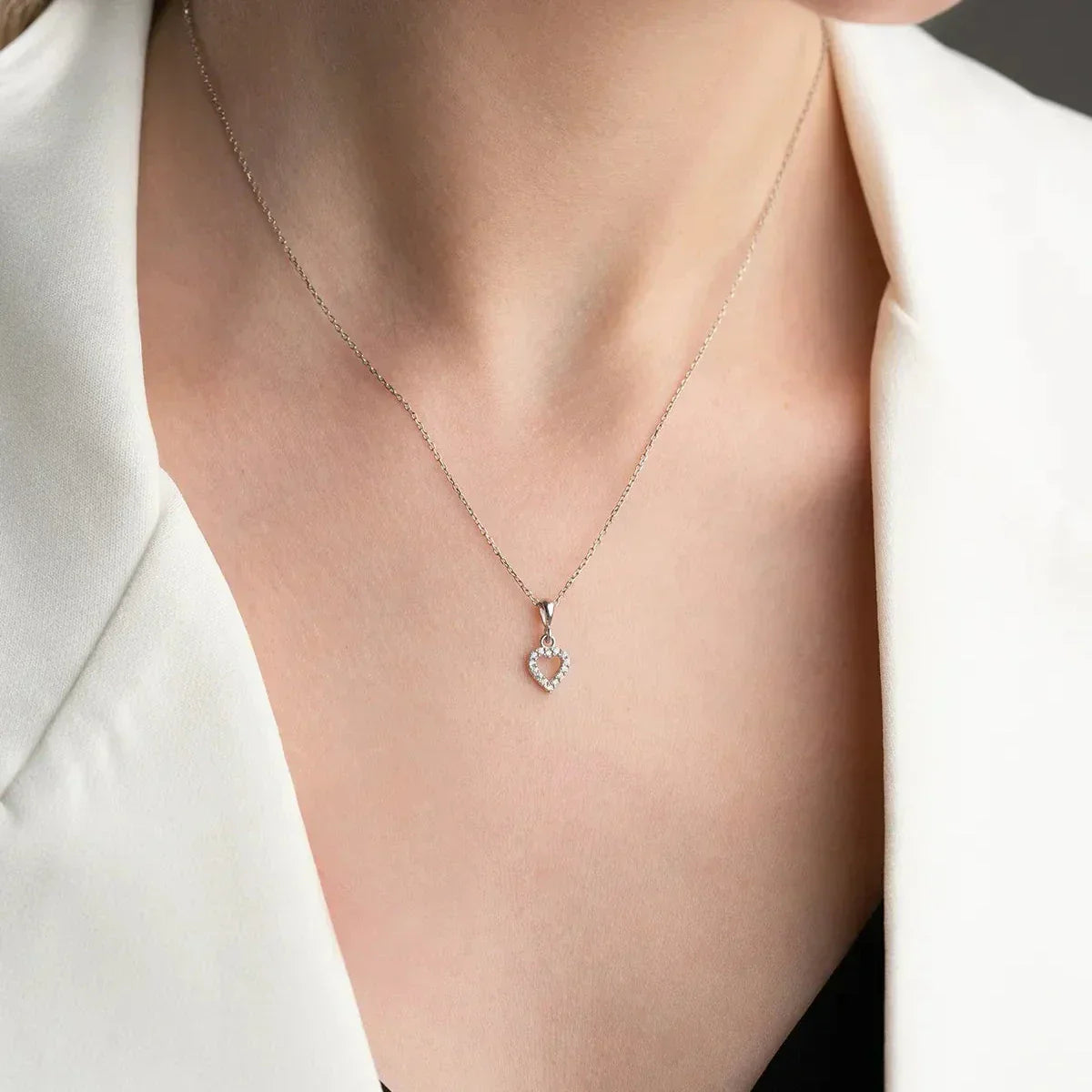 MINI LIEBESKETTE aus 925 Silber - Eleganter Halskette - AURIME