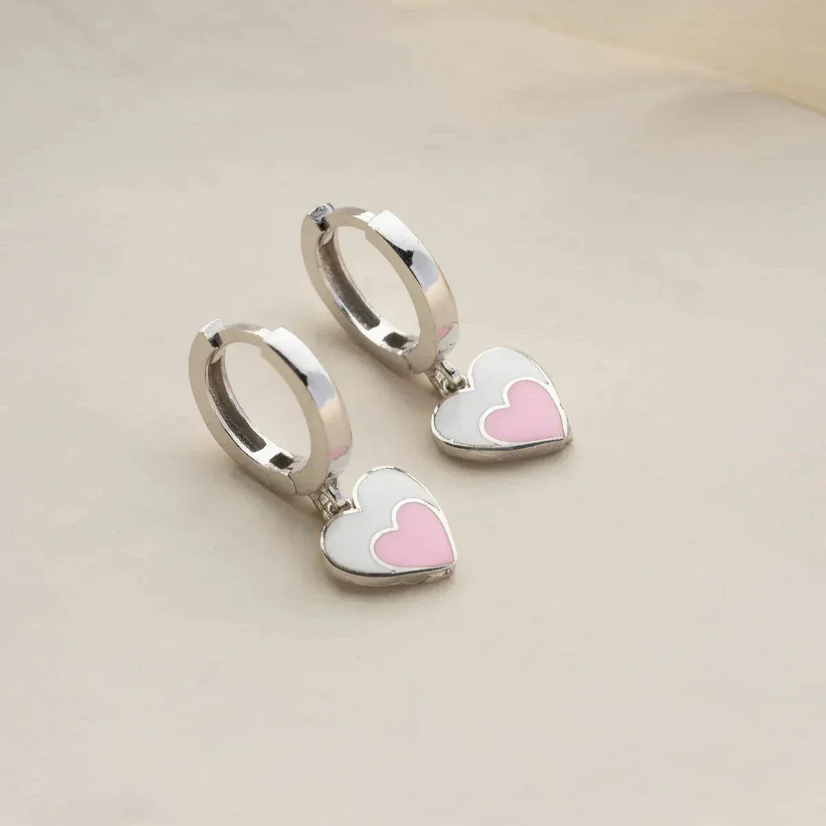 HERZ KINDER OHRRINGE aus 925 Silber - Eleganter Ohrringe - AURIME