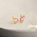 Kinder Unicorn Ohrringe aus 925 Silber, detaillierte silberne Ohrringe mit unicorn Design, von Aurime.