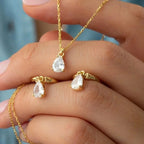 DROP SET II aus 925 Silber - Eleganter Schmuckset - AURIME