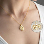 MAMA & KIND GRAVUR HALSKETTE aus 925 Sterling Silber - Eleganter Halskette - AURIME