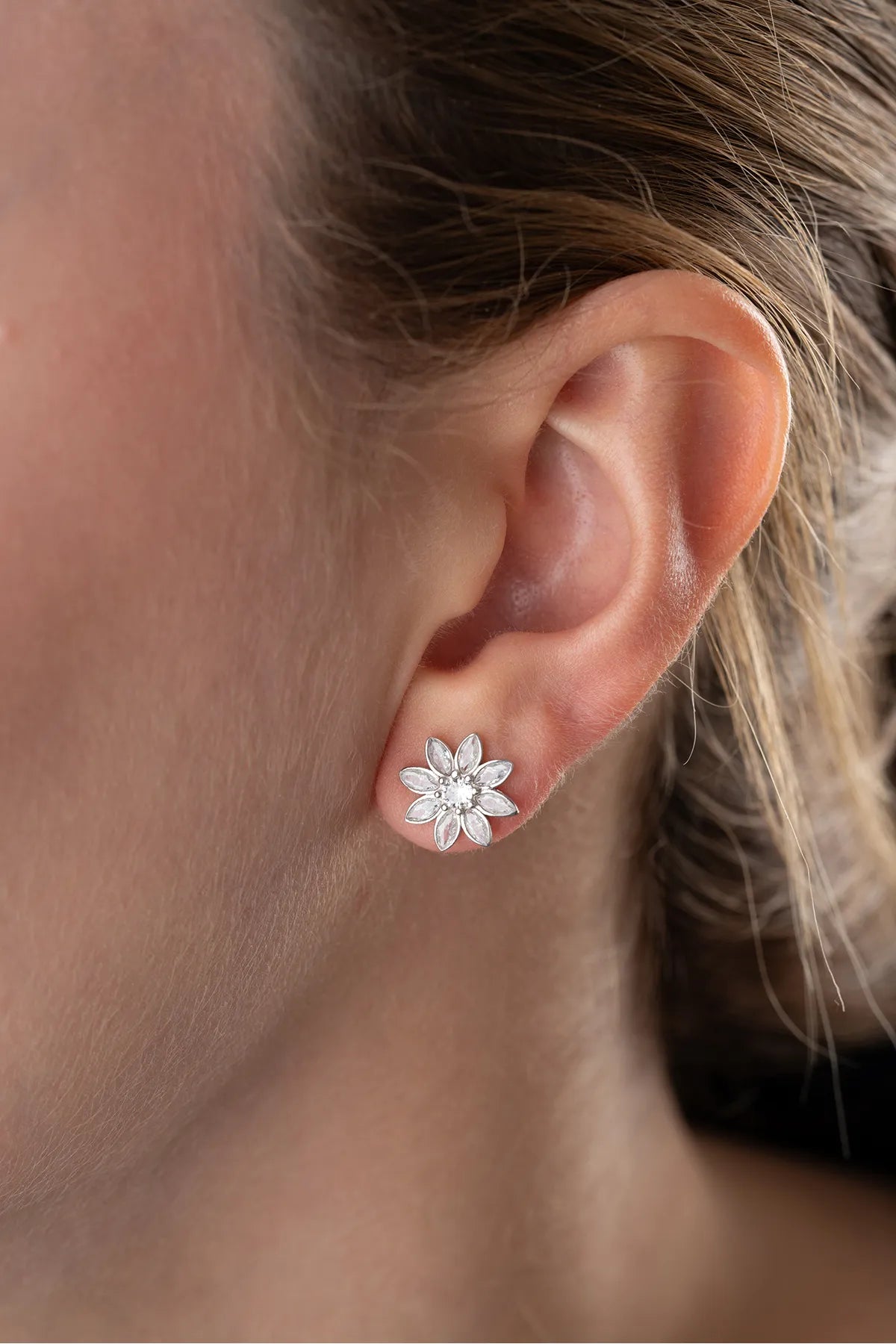 LOTUS BLÜTEN OHRRING | 925 SILBER