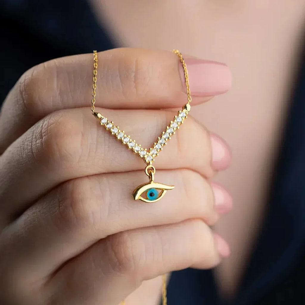 NYELLE HALSKETTE aus 925 Silber - Eleganter Halskette - AURIME