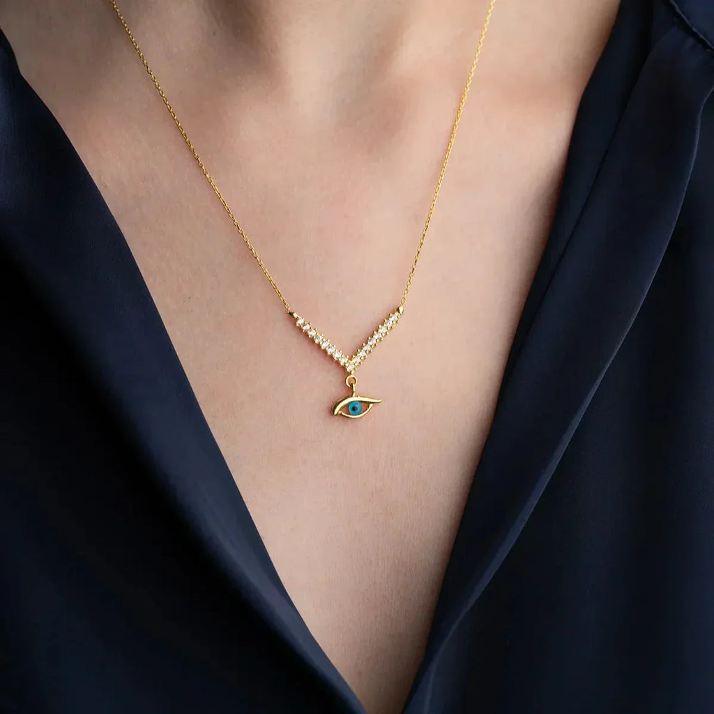 NYELLE HALSKETTE aus 925 Silber - Eleganter Halskette - AURIME