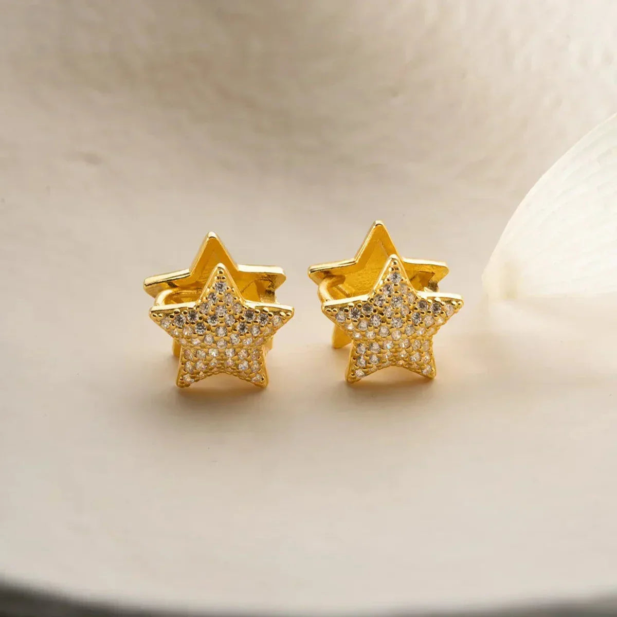 STAR SHINE OHRRINGE aus 925 Silber - Eleganter Ohrringe - AURIME