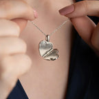 CORALE HERZKETTE aus 925 Silber - Eleganter Halskette - AURIME