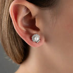 PERLEN & ZIRKONIA OHRRINGE aus 925 Silber - Eleganter Ohrringe - AURIME