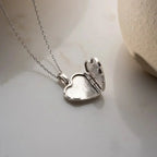 CORALE HERZKETTE aus 925 Silber - Eleganter Halskette - AURIME