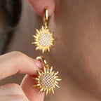 SONNE OHRRINGE | 925 SILBER