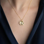 KLEE SHINE HALSKETTE aus 925 Silber - Eleganter Halskette - AURIME