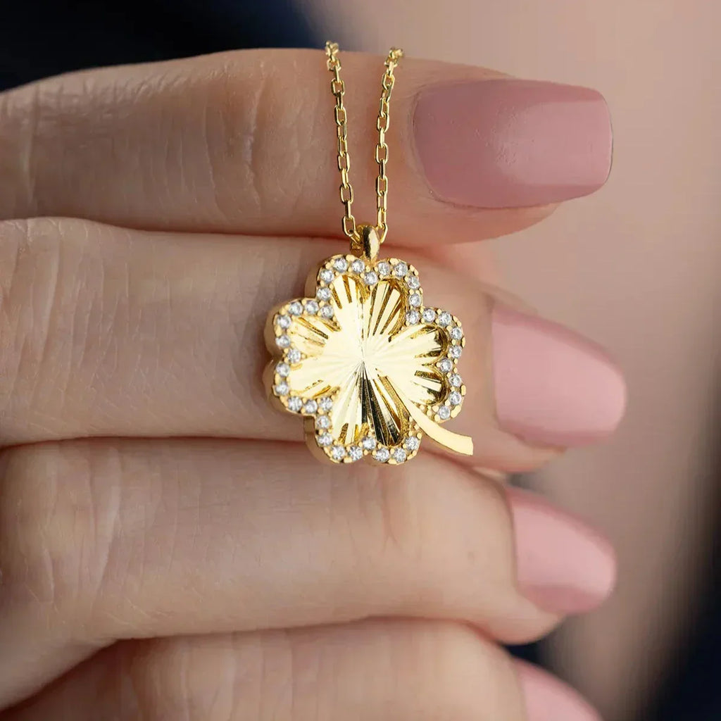 KLEE SHINE HALSKETTE aus 925 Silber - Eleganter Halskette - AURIME