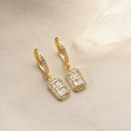 VELORA BAGUETTE OHRRINGE aus 925 Silber - Eleganter Ohrringe - AURIME