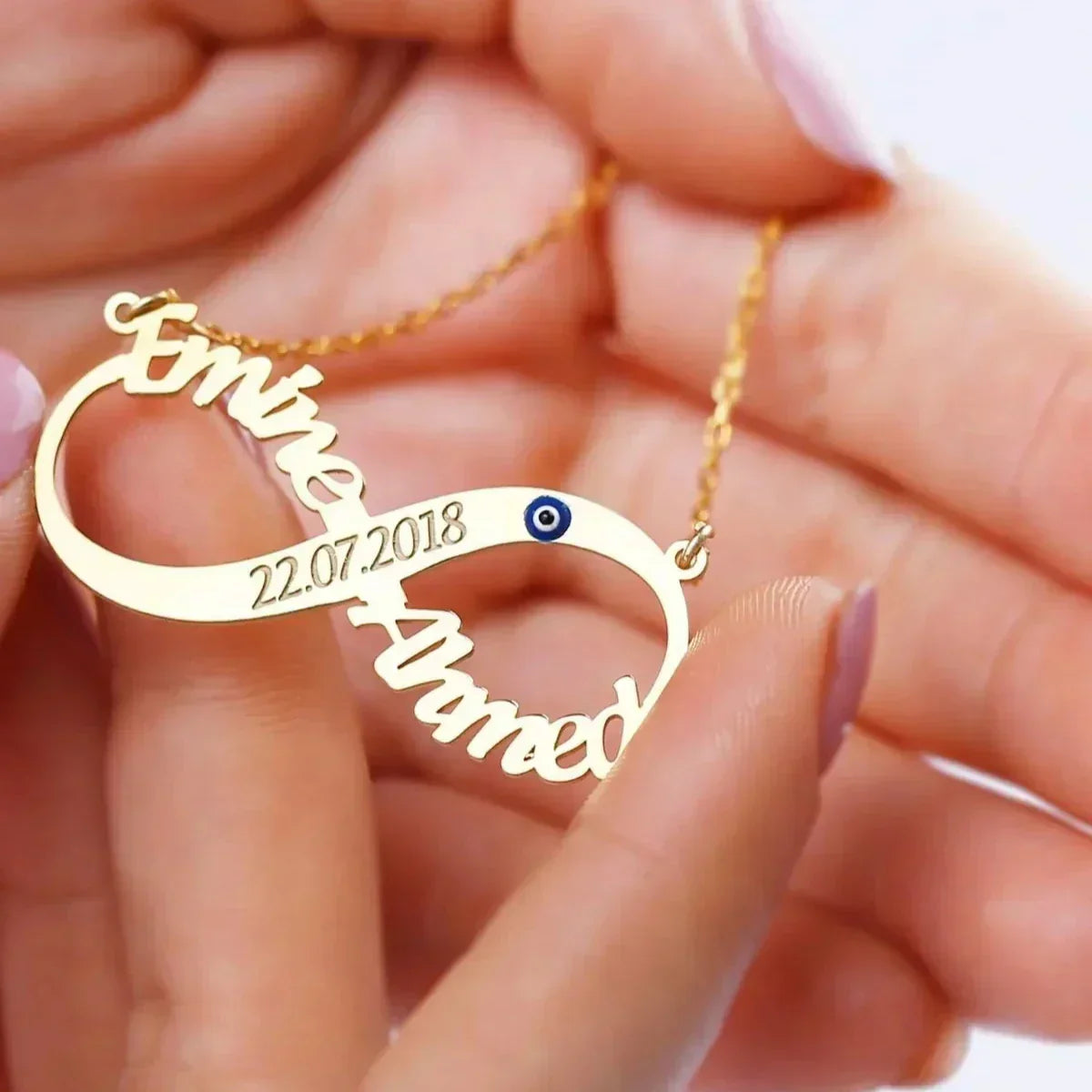 2-PIECE INFINITY NAME NECKLACE | 925 SILVER