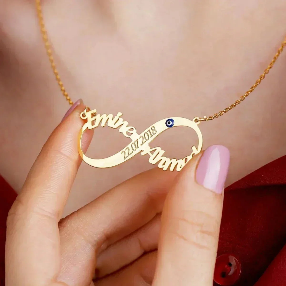 2-PIECE INFINITY NAME NECKLACE | 925 SILVER