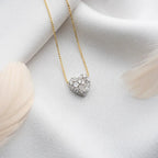 BAGUETTE STEIN HERZ HALSKETTE aus 925 Silber - Eleganter Halskette - AURIME