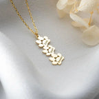 3ER PFOTEN NAMENSKETTE aus 925 Silber - Eleganter Halskette - AURIME