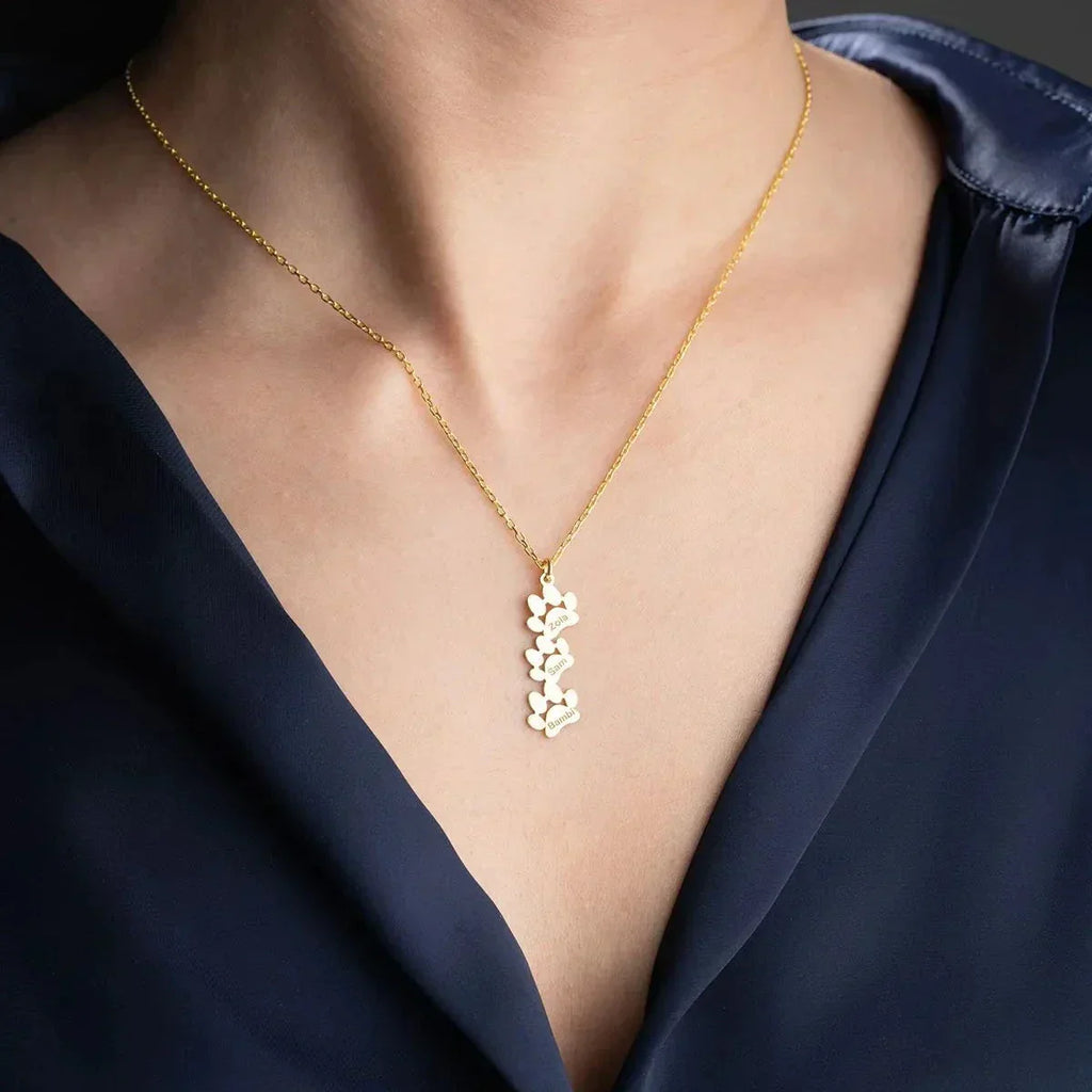 3ER PFOTEN NAMENSKETTE | 925 SILBER