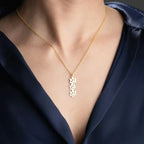 3ER PFOTEN NAMENSKETTE aus 925 Silber - Eleganter Halskette - AURIME