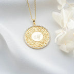DUA GRAVUR HALSKETTE aus 925 Silber - Eleganter Halskette - AURIME