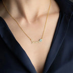 NAMENSKETTE MIT SCHNEEFLOCKE | 925 SILBER