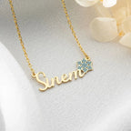 NAMENSKETTE MIT SCHNEEFLOCKE | 925 SILBER