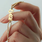 ZIRKONA NAMENSARMKETTE aus 925 Silber - Eleganter Halskette - AURIME