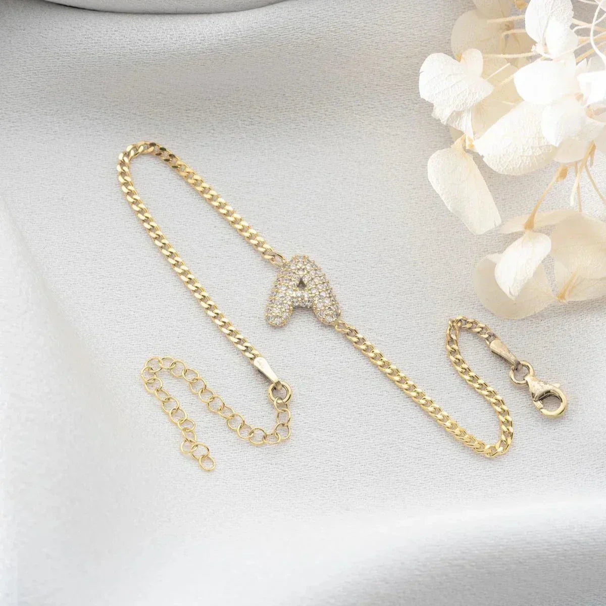 BALON BUCHSTABEN ARMKETTE | 925 SILBER