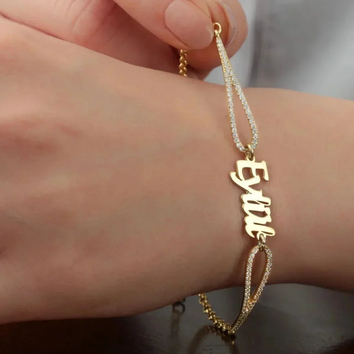 ZIRKONA NAMENSARMKETTE | 925 SILBER