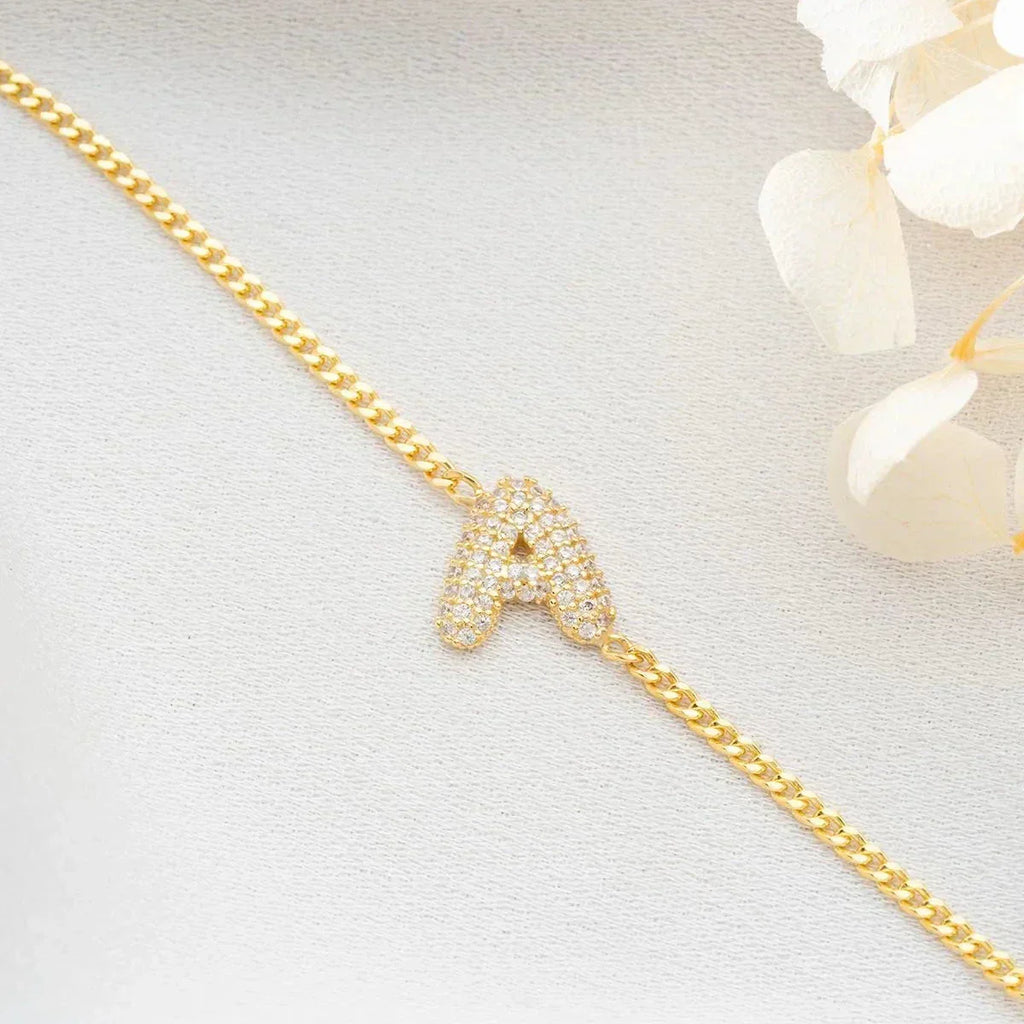 BALON BUCHSTABEN ARMKETTE | 925 SILBER