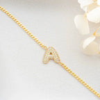 BALON BUCHSTABEN ARMKETTE aus 925 Silber - Eleganter Halskette - AURIME