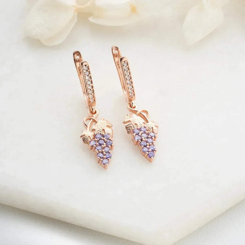 TRAUBEN OHRRINGE aus 925 Silber - Eleganter Ohrringe - AURIME