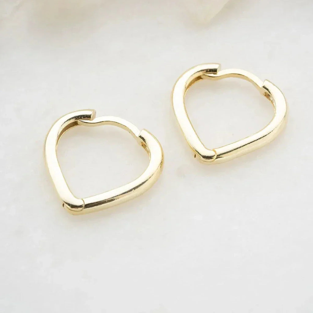 BASIC HERZ CREOLEN aus 925 Silber - Hochwertiger Schmuck - AURIME