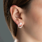 BLUMENKRANZ OHRRINGE aus 925 Silber - Eleganter Ohrringe - AURIME