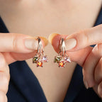 COLORED STONE OHRRINGE aus 925 Silber - Eleganter Ohrringe - AURIME