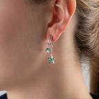 HÄNGENDE BLÜTEN OHRRING | 925 SILBER