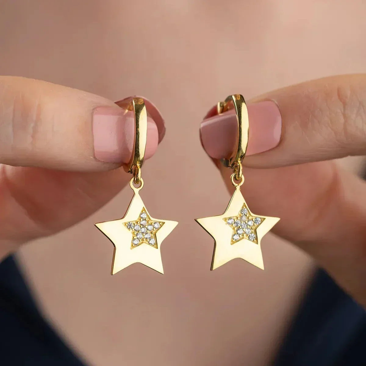 STERNE DUO OHRRINGE | 925 SILBER