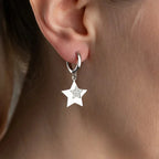 STERNE DUO OHRRINGE aus 925 Silber - Eleganter Ohrringe - AURIME